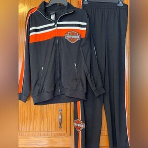 Youth Harley Davidson track set Jacket and pants size 16/18